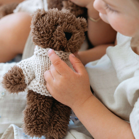 Soft plush toy – Milo The Bear by And The Little Dog Laughed, stocked by Arch & Ted