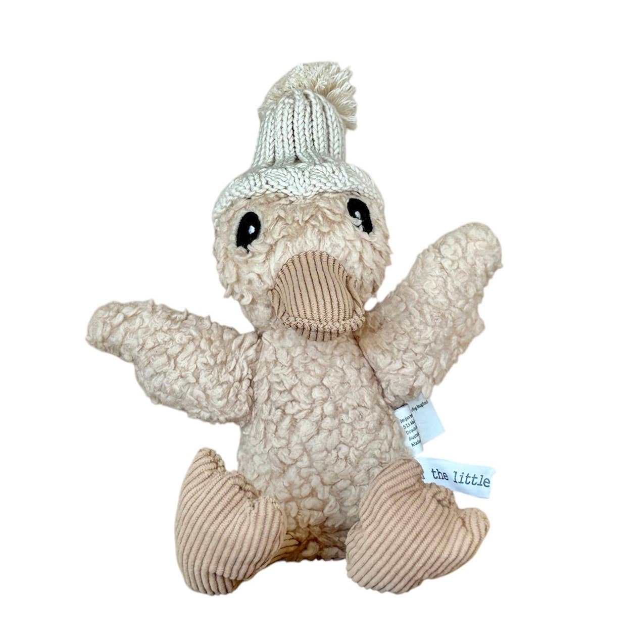 Soft plush toy – Edmond the Duck by And The Little Dog Laughed, stocked by Arch & Ted