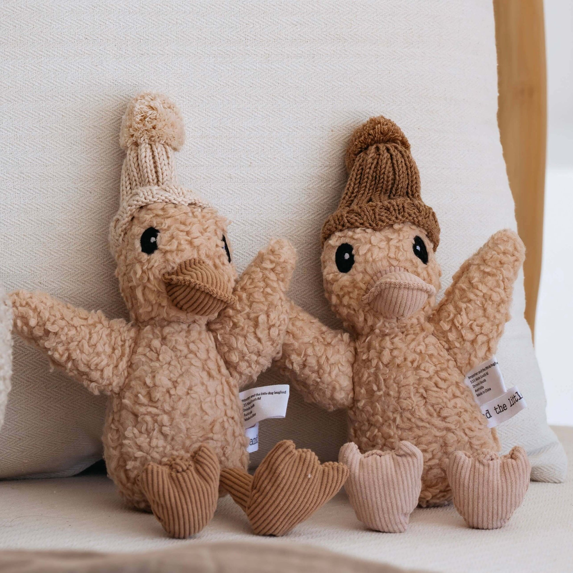 Soft plush toy – Edmond the Duck by And The Little Dog Laughed, stocked by Arch & Ted