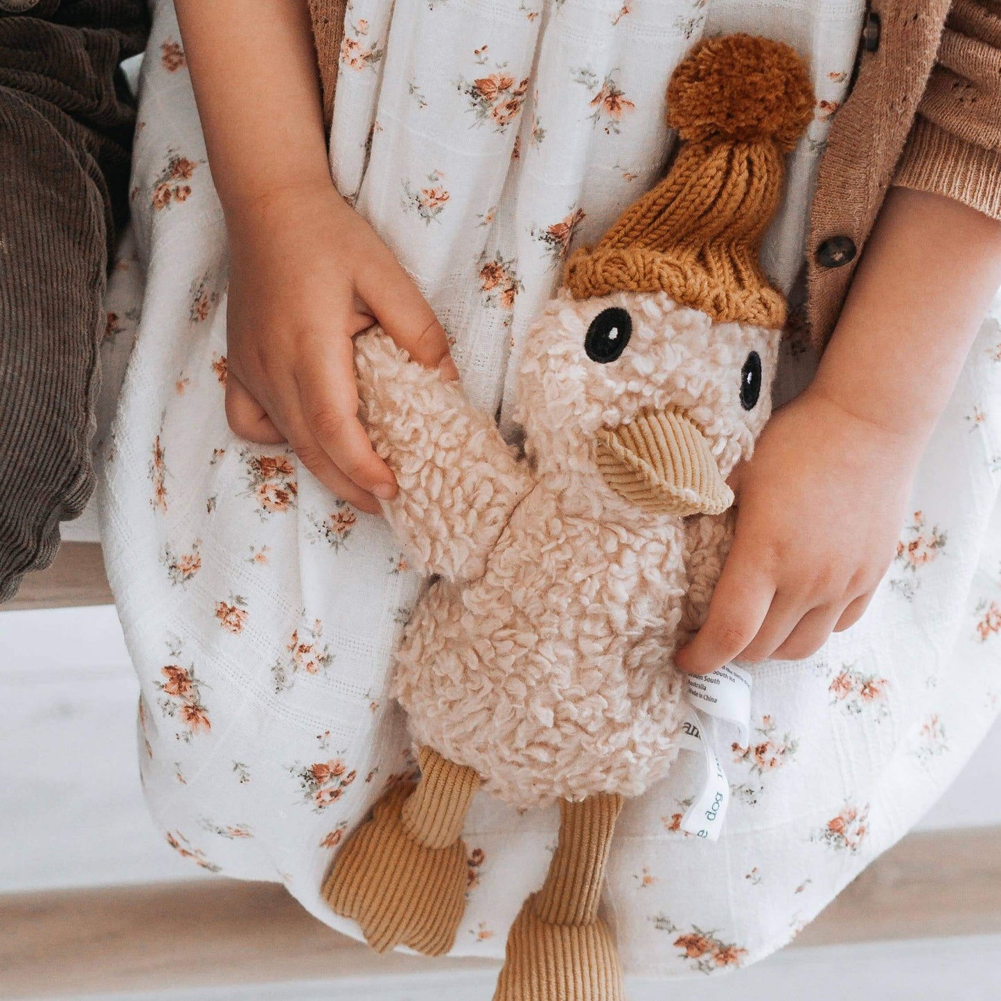 Soft plush toy – Petunia the Duck by And The Little Dog Laughed, stocked by Arch & Ted