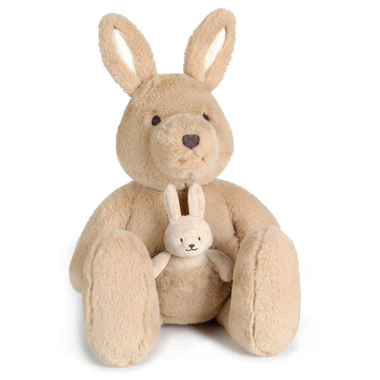 Soft plush kangaroo toy with baby joey – Kip by OB Designs, stocked by Arch & Ted