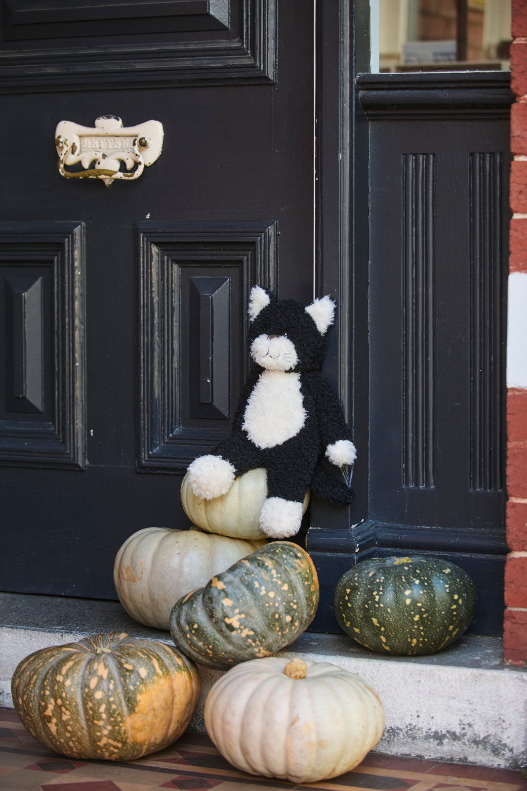 Nana Huchy - Checkers The Cat Black | Plush Toy | Arch & Ted - Australia