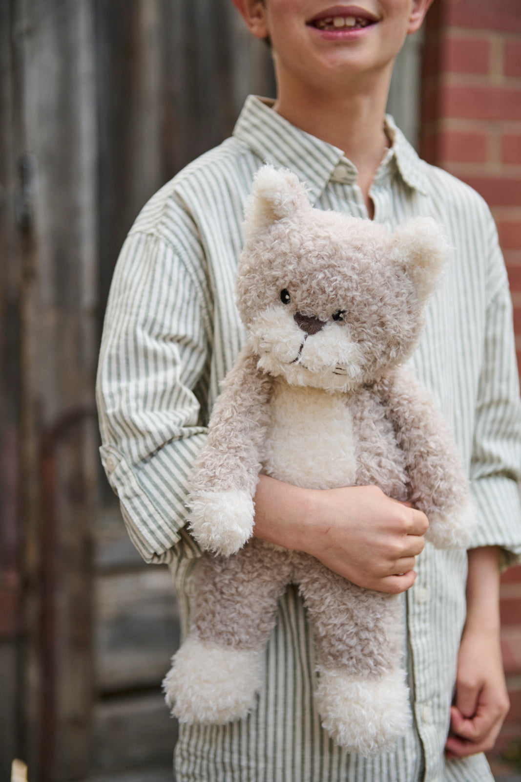 Nana Huchy - Checkers The Cat Grey | Plush Toy | Arch & Ted - Australia