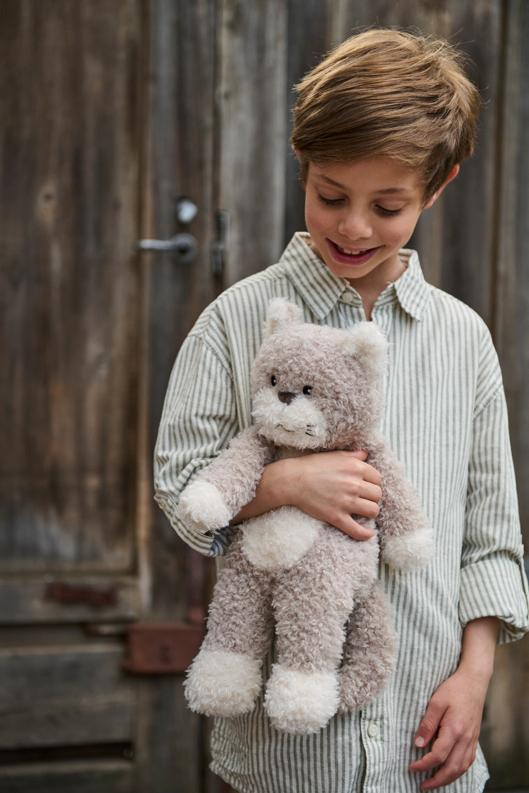 Nana Huchy - Checkers The Cat Grey | Plush Toy | Arch & Ted - Australia