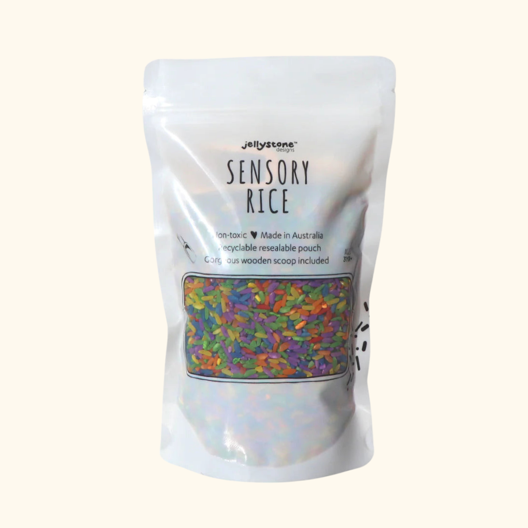 Sensory Rice - Bright Rainbow
