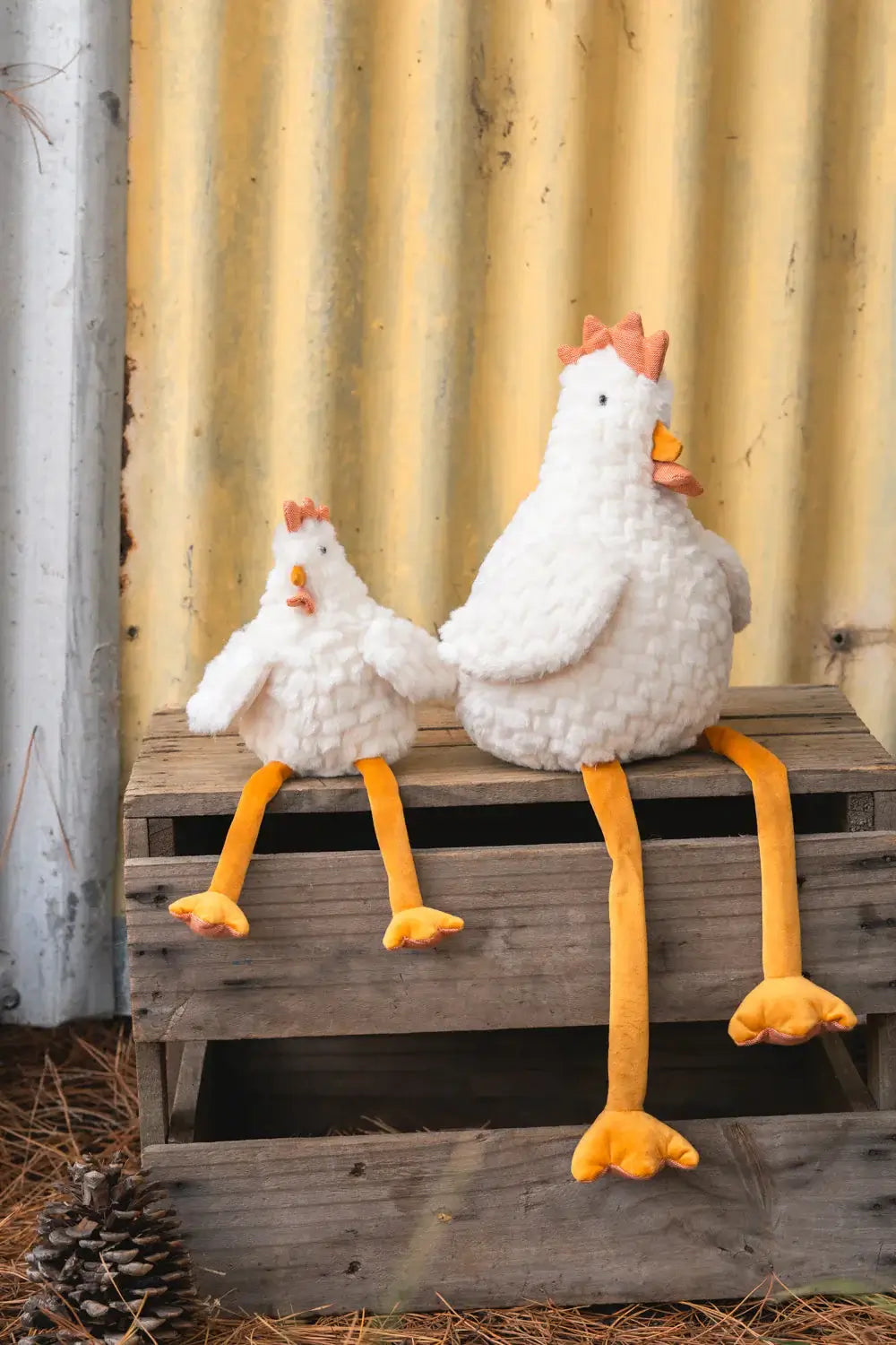 Charlie the Chicken Rattle - Nana Huchy | Soft Plush Rattle Toy | Arch & Ted - Australia