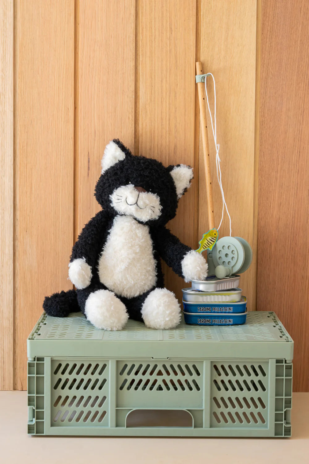 Nana Huchy - Checkers The Cat Black | Plush Toy | Arch & Ted - Australia