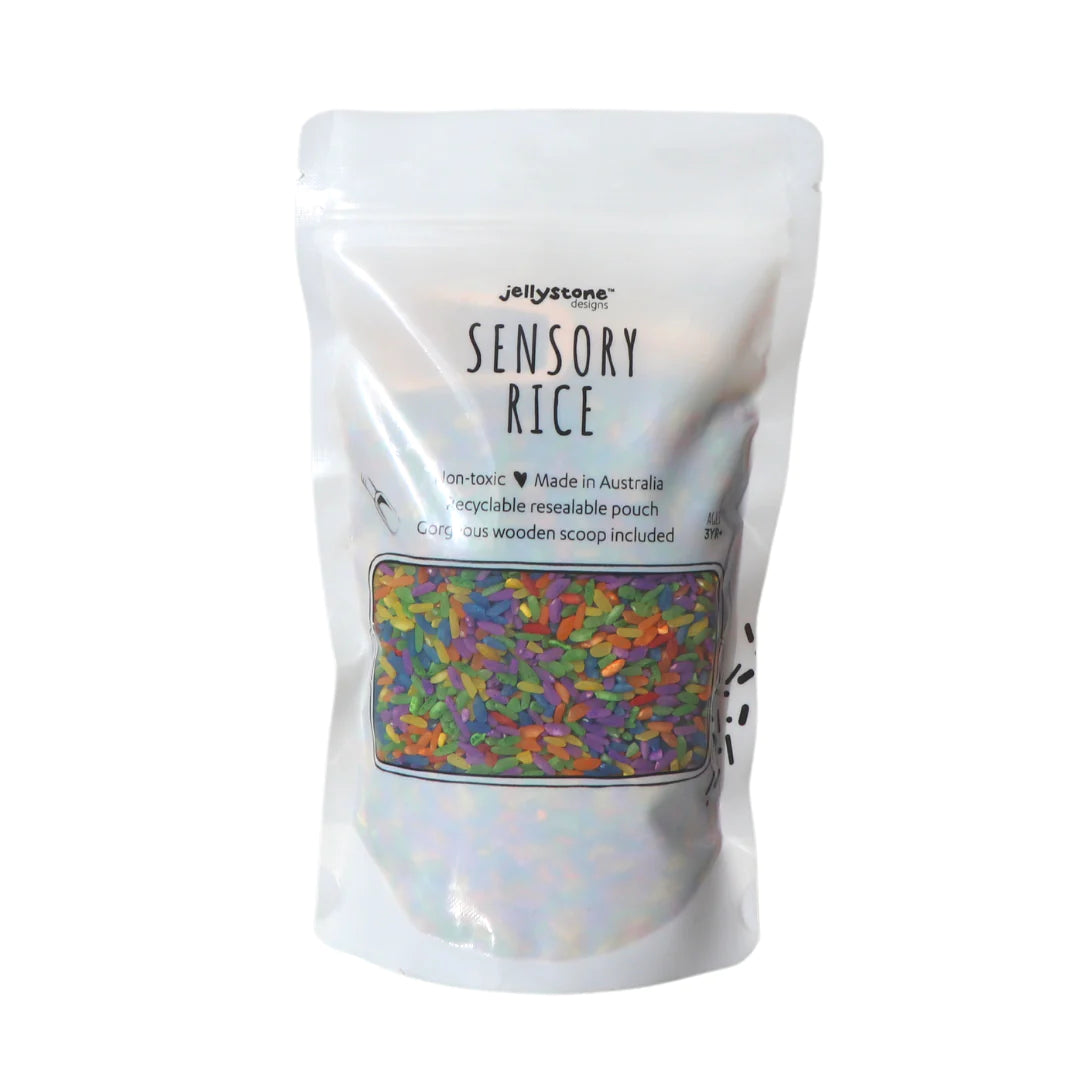 Sensory Rice - Bright Rainbow