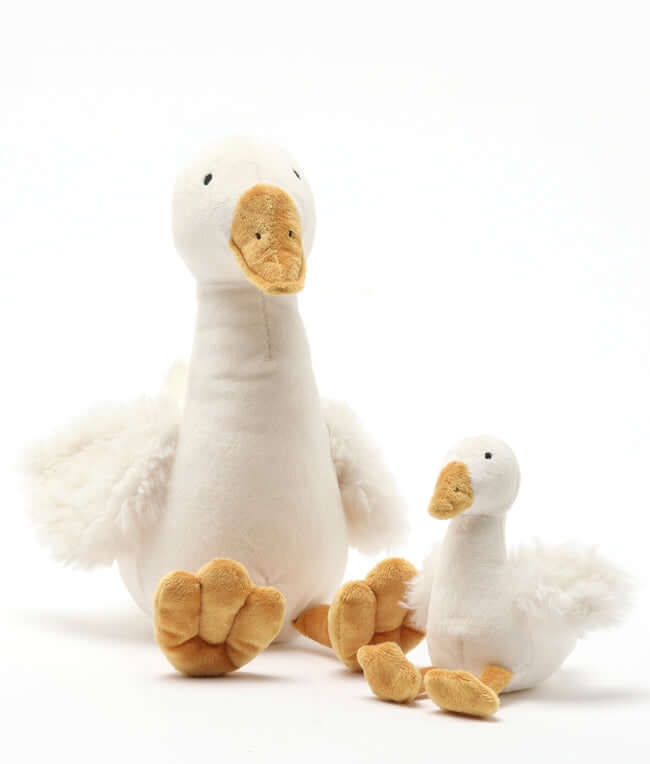Snowy the Goose Rattle - Nana Huchy | Soft Plush Toy | Arch & Ted - Australia