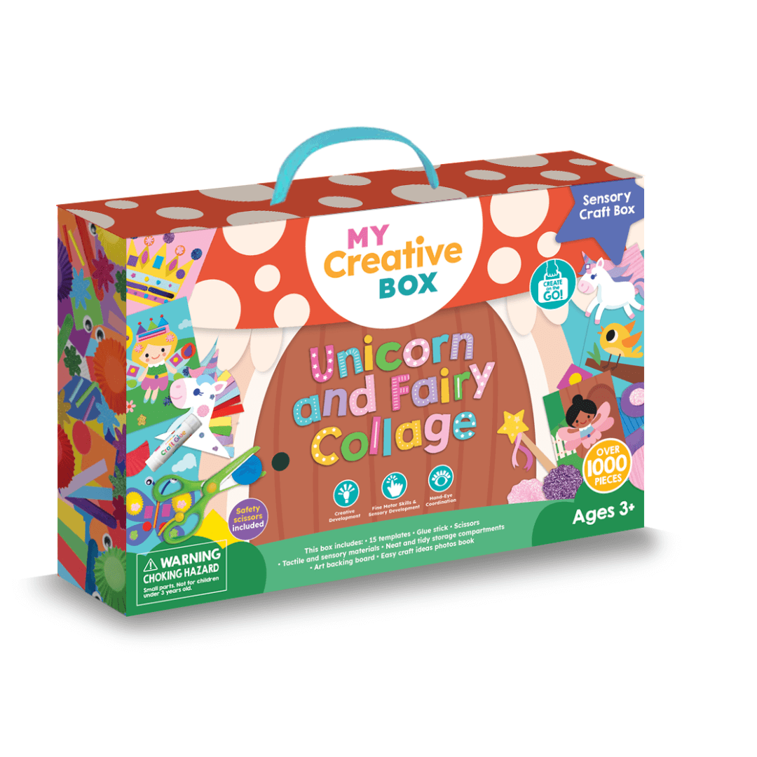 Unicorn and Fairy Collage Sensory Craft Box