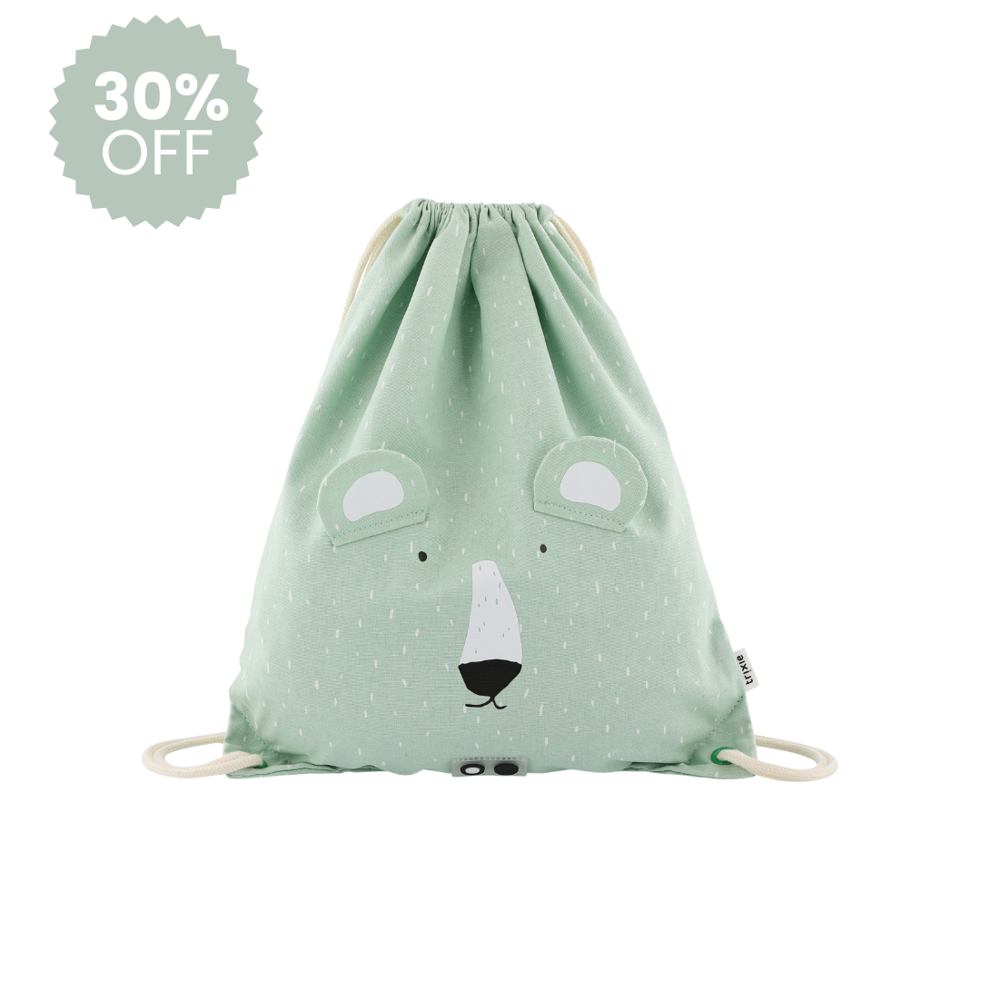Trixie Drawstring Bag - Mr. Polar Bear
