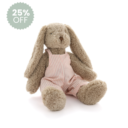Honey Bunny | Overalls - Pink Stripe