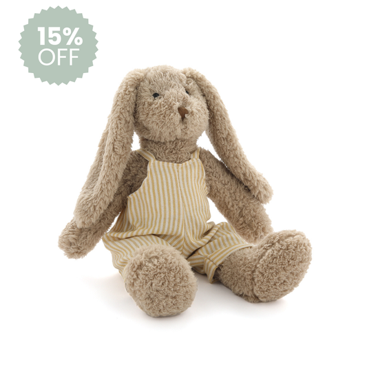 Honey Bunny | Overalls - Mustard Stripe
