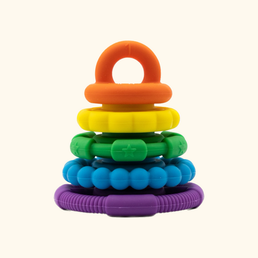 Rainbow Stacker & Teether Toy - Bright