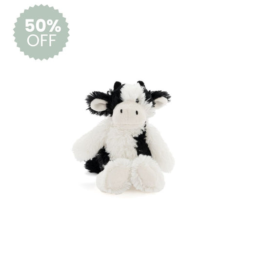 Mini Clover the Cow Rattle - Black