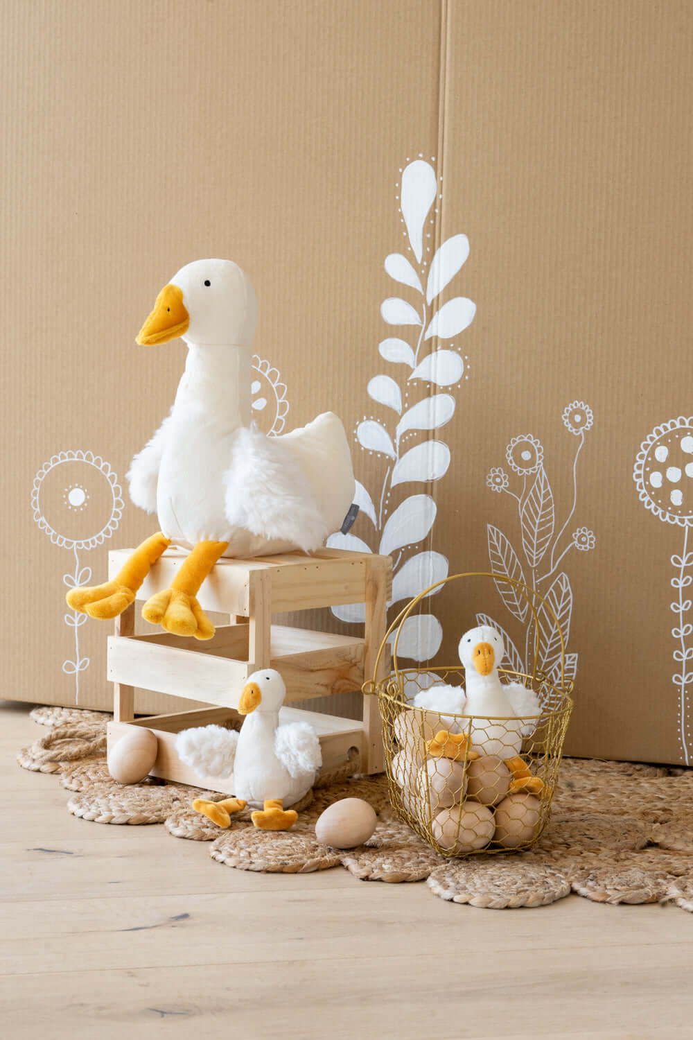 Snowy The Goose & Snowy Rattle Set