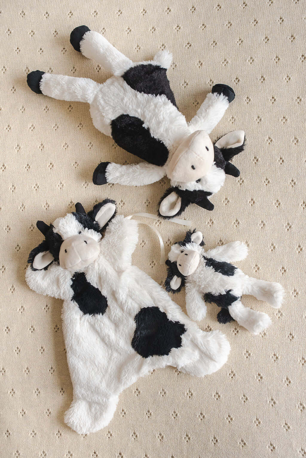 Mini Clover the Cow Rattle - Black