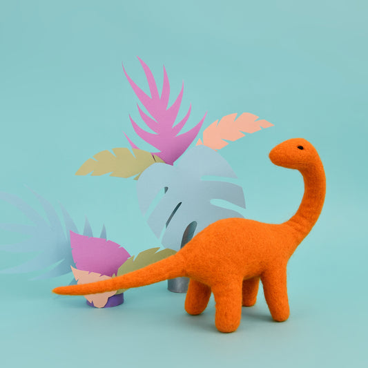 Daredevil Dinosaur - Orange Brontosaurus