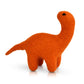 Bashful Brontosaurus - Mini Orange Dinosaur