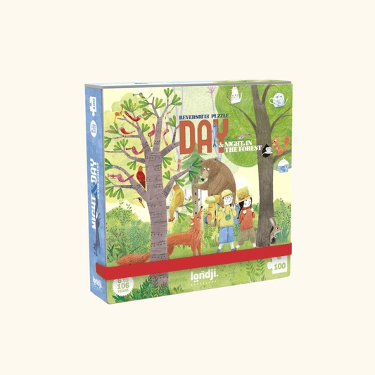 Londji - Pocket Puzzle Night & Day In The Forest | Children's Puzzle | Arch & Ted - Australia