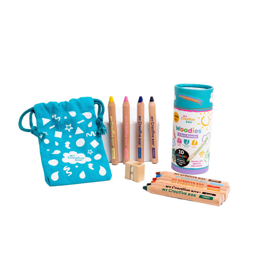 FREE GIFT | Woodies 3-in-1 Wooden Pencils | Set of 10
